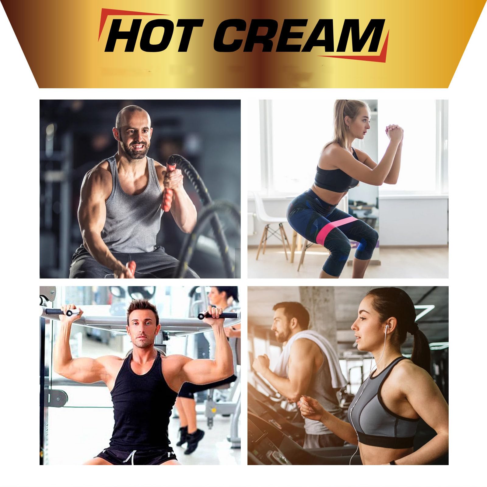 REBODUM Hot Sweat Cream massage for full body warmth and absorption
