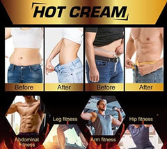 REBODUM Hot Sweat Cream on thighs for dynamic workouts and comfort