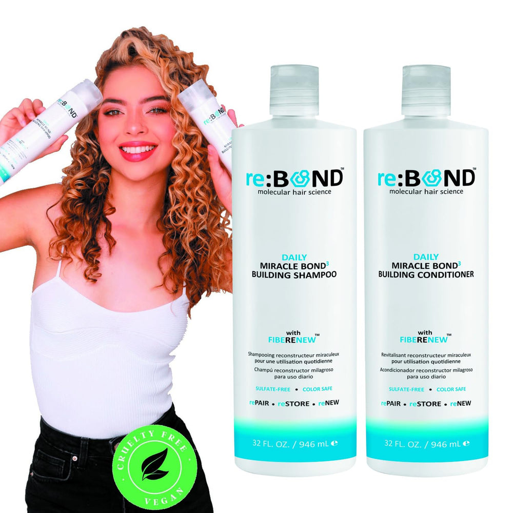 RE:BOND Daily Miracle Bond³ conditioner bottle pour for detangling ease