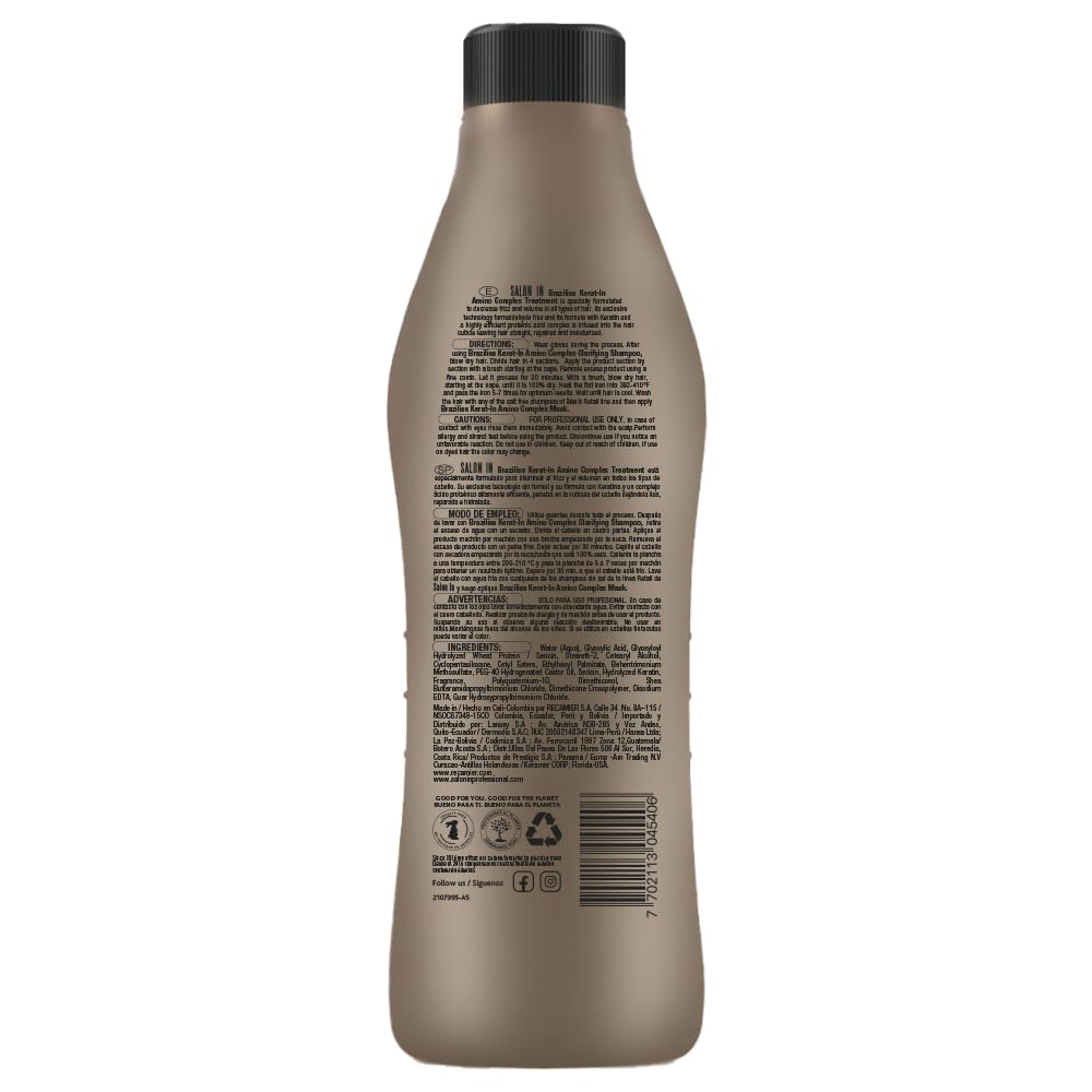 RECAMIER Braziliss Keratin Amino Complex application on hair for ultra hydration.
