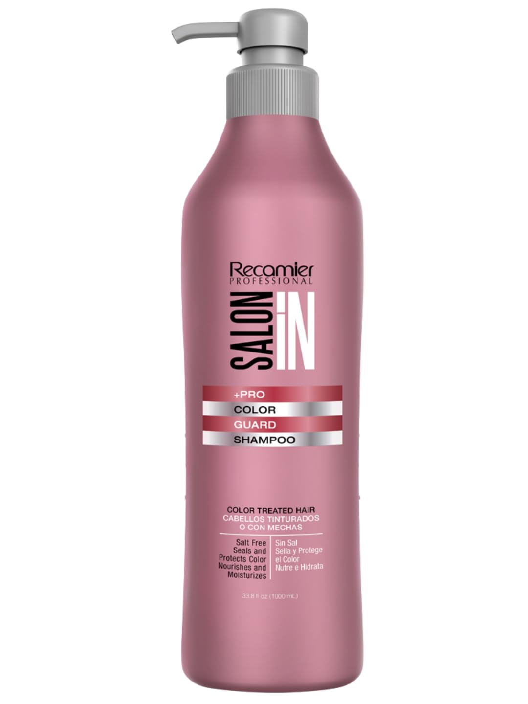 RECAMIER Color Guard Pro Shampoo bottle highlights color protection for dyed hair.