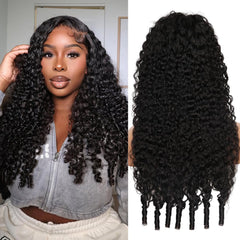 Recomtic 13x6 lace-front wig front view shows natural hairline and versatile styling.
