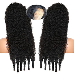 Recomtic Burmese curly wig side part demonstrates breathable cap and volume.