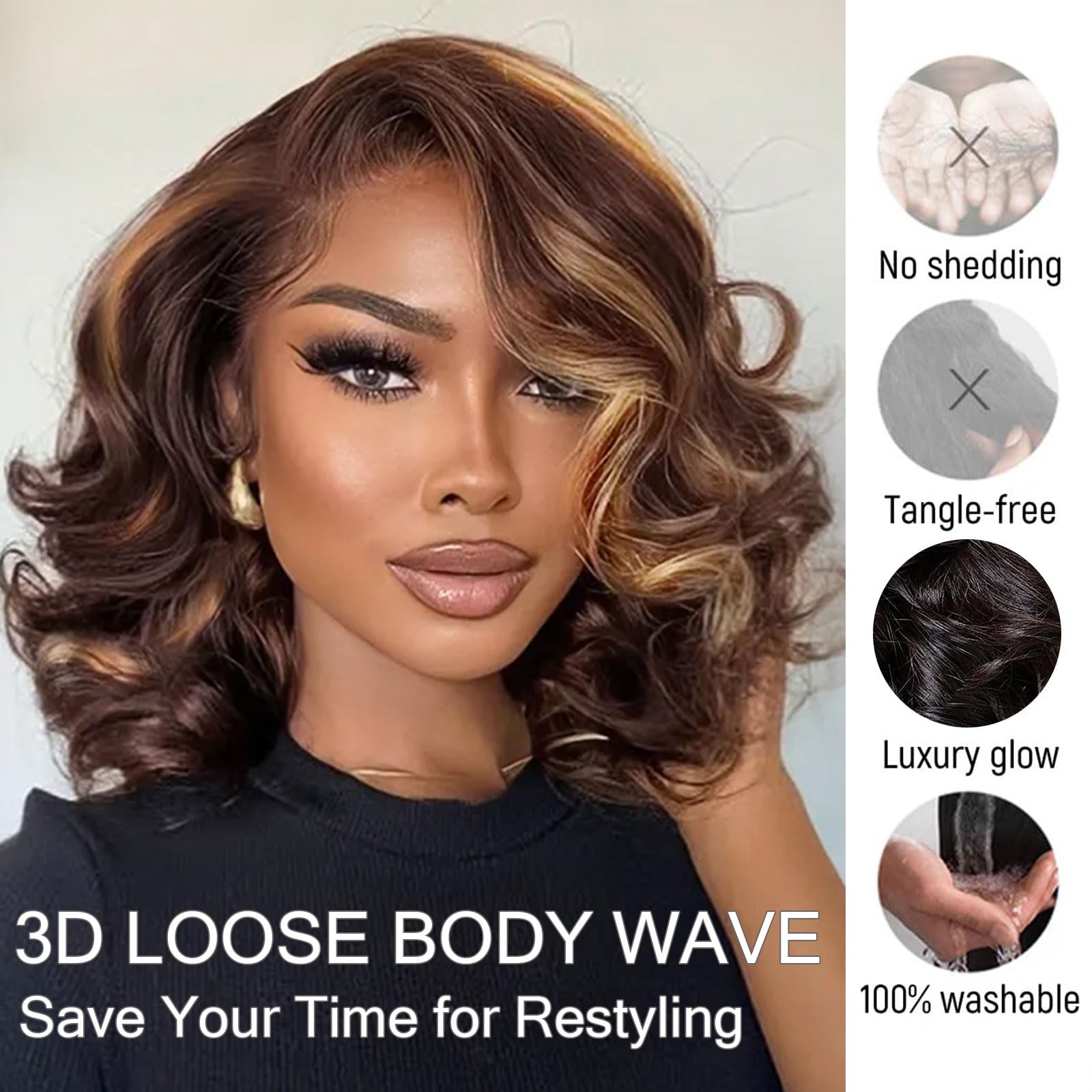 RECOOL lace-front wig 5x6 HD Swiss lace for breathable all-day comfort.
