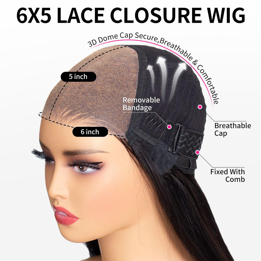 RECOOL mixed color wig can be dyed or styled to match your shade.