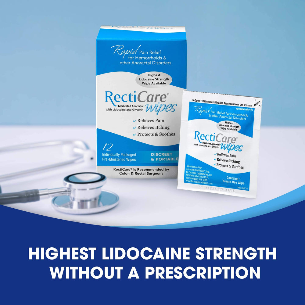RectiCare on-the-go usage example with portable application.