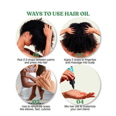 Packaging of Red by Kiss Biotin Infused Hair Oil highlights vegan formula.