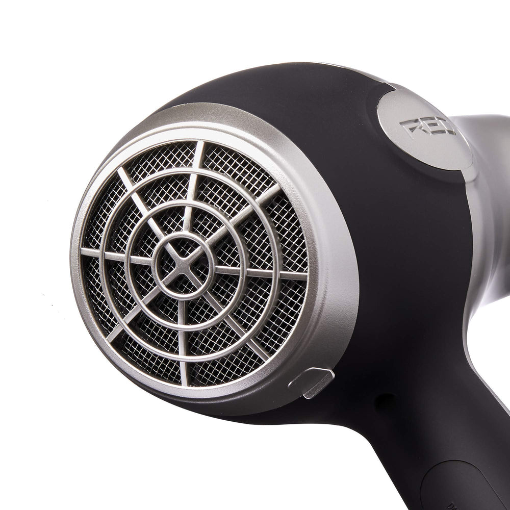 Red by Kiss Dryer attachments included showcasing versatility for different styles.