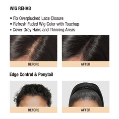 Red by Kiss edge control styling ponytail tames frizz and flyaways