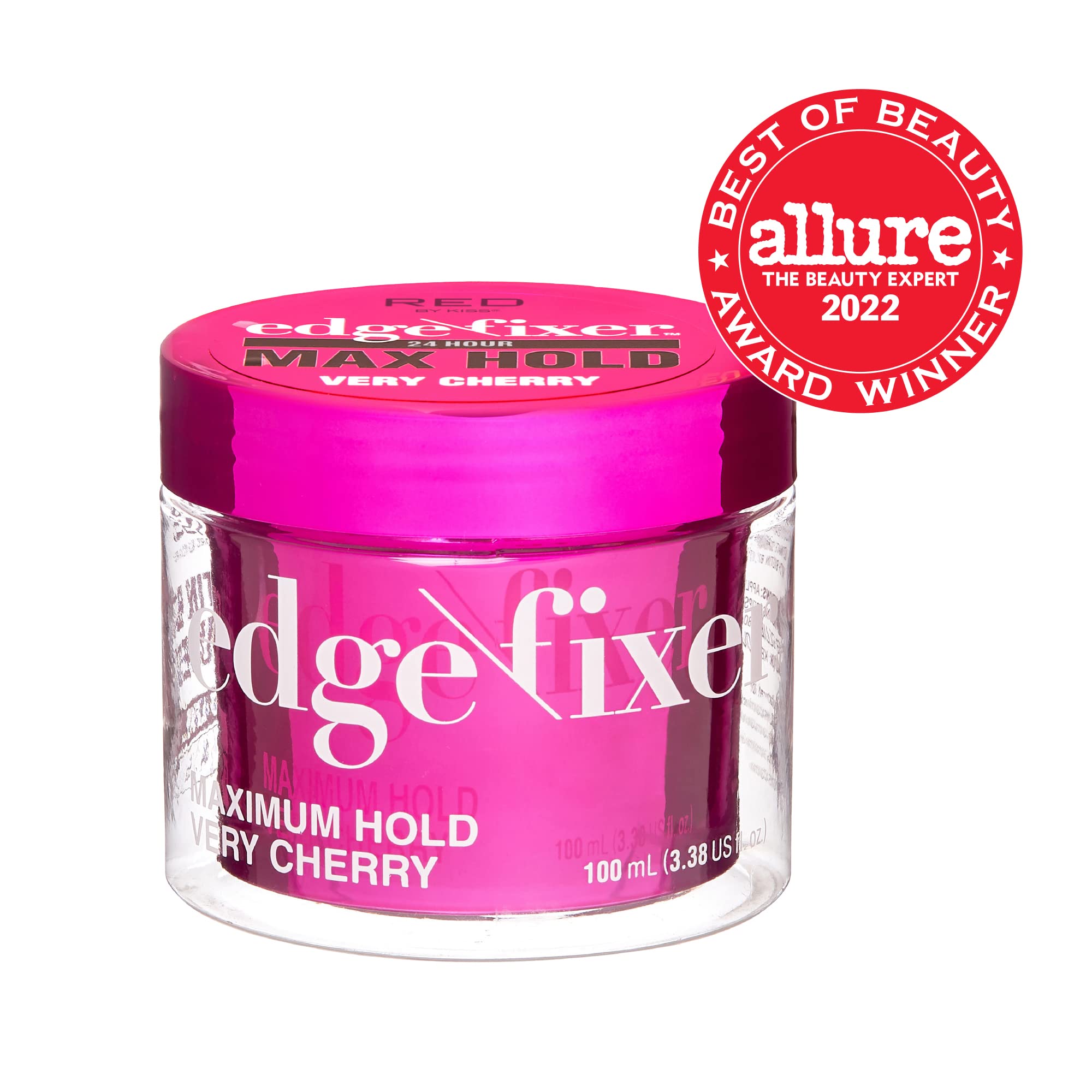 Red by Kiss Edge Fixer 24-hour hold for smooth edges.
