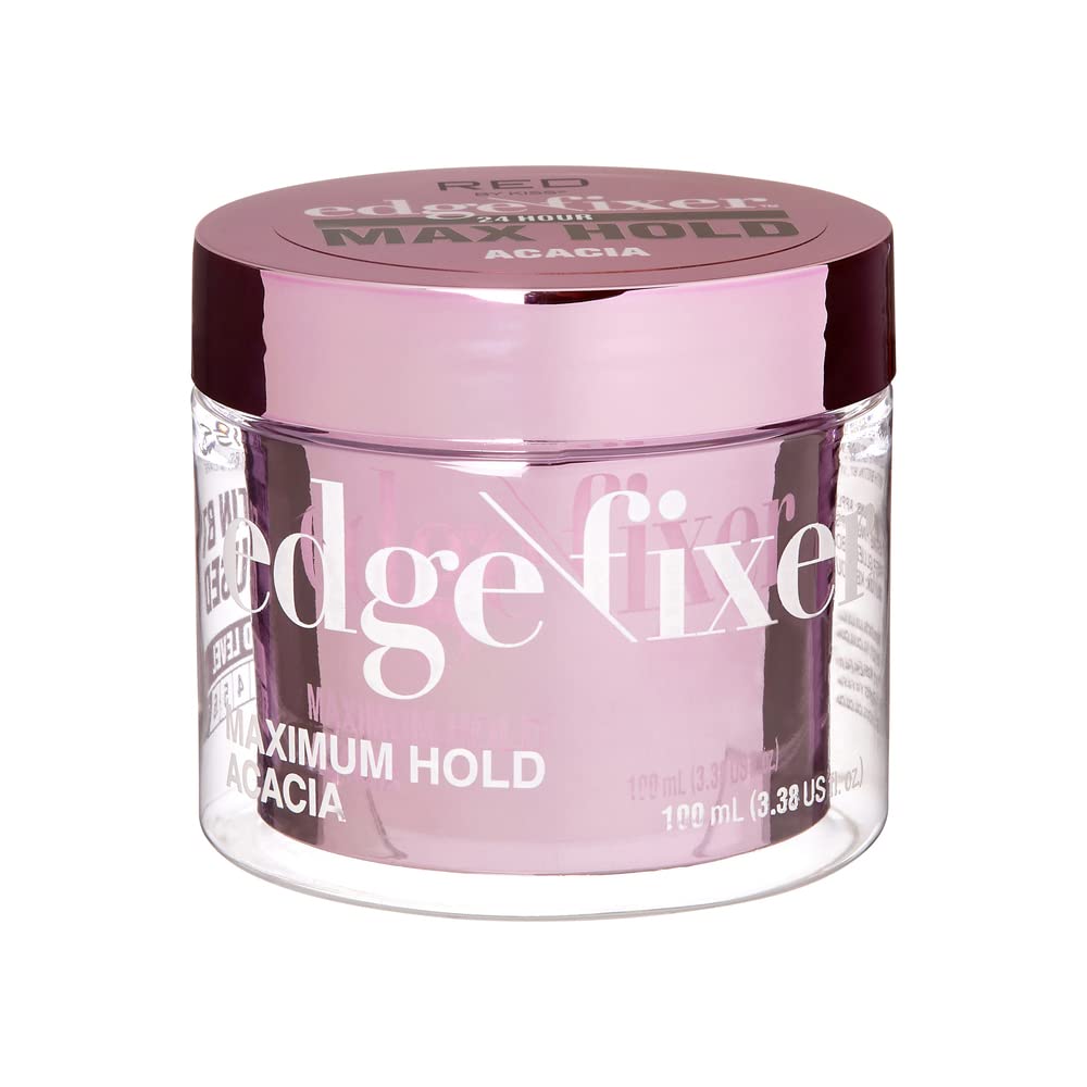 Red by Kiss Edge Fixer bottle for lasting edge control and shine