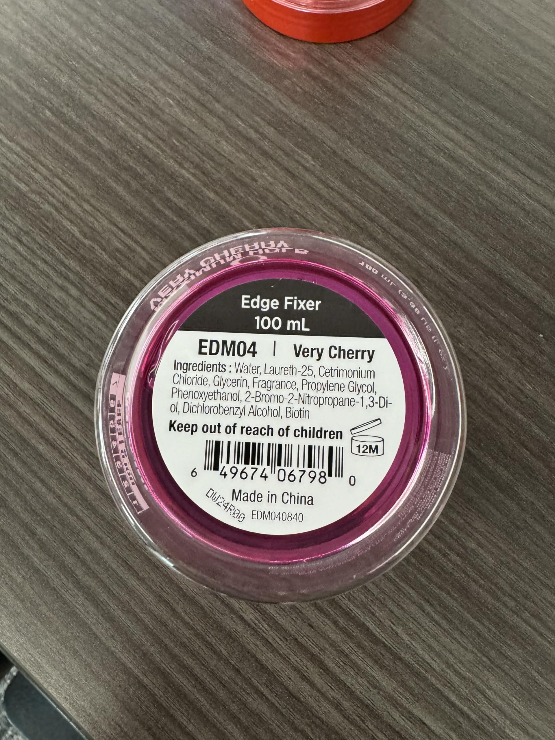 Red by Kiss Edge Fixer compact sizes 15mL to 100mL for travel.