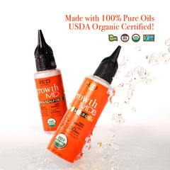 Red by Kiss Growth MD application pump demonstrating easy daily use.