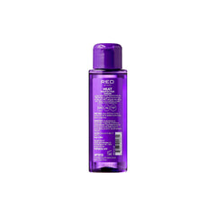 Red by Kiss serum texture close-up highlights lightweight, frizz-free smoothing.