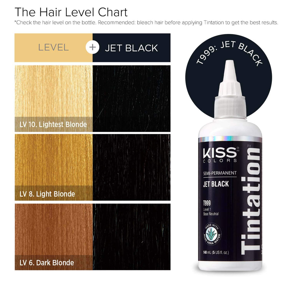 Applying Red by Kiss Tintation on hair demonstrates even, long-lasting coverage.