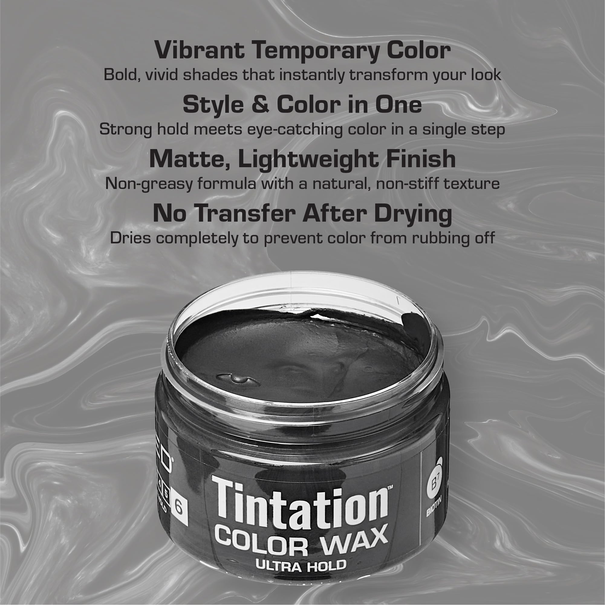 Red by Kiss Tintation curly hair color on strands delivers vivid shade