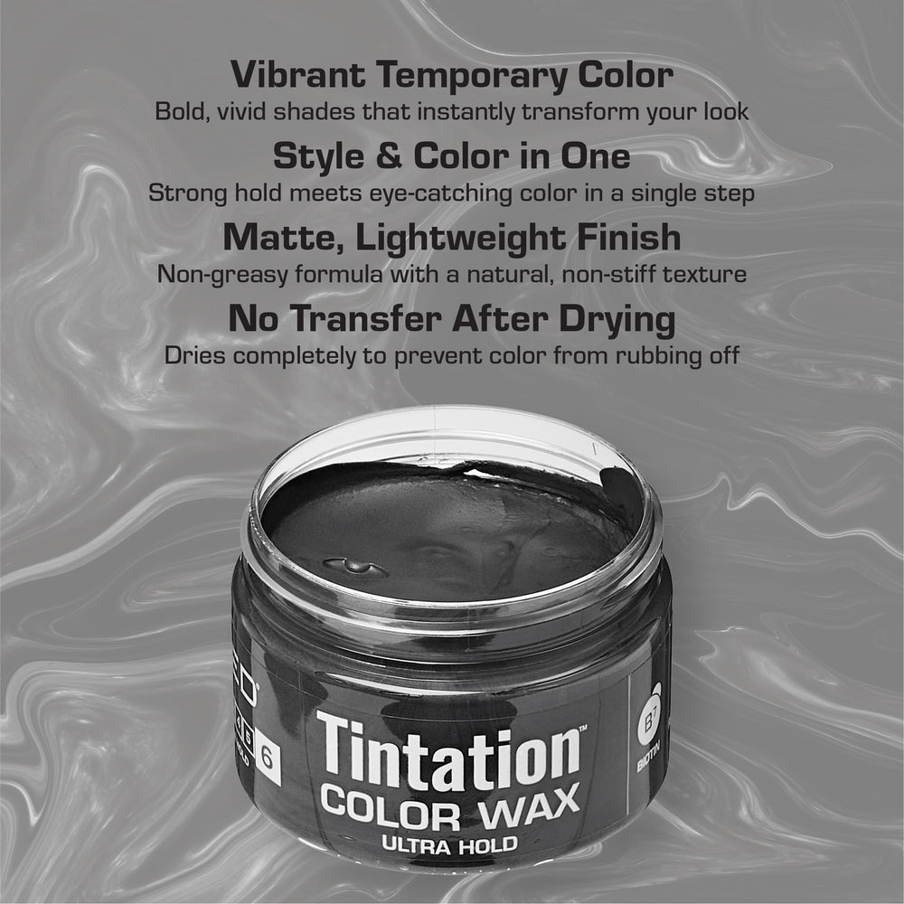 Red by Kiss Tintation curly hair color on strands delivers vivid shade