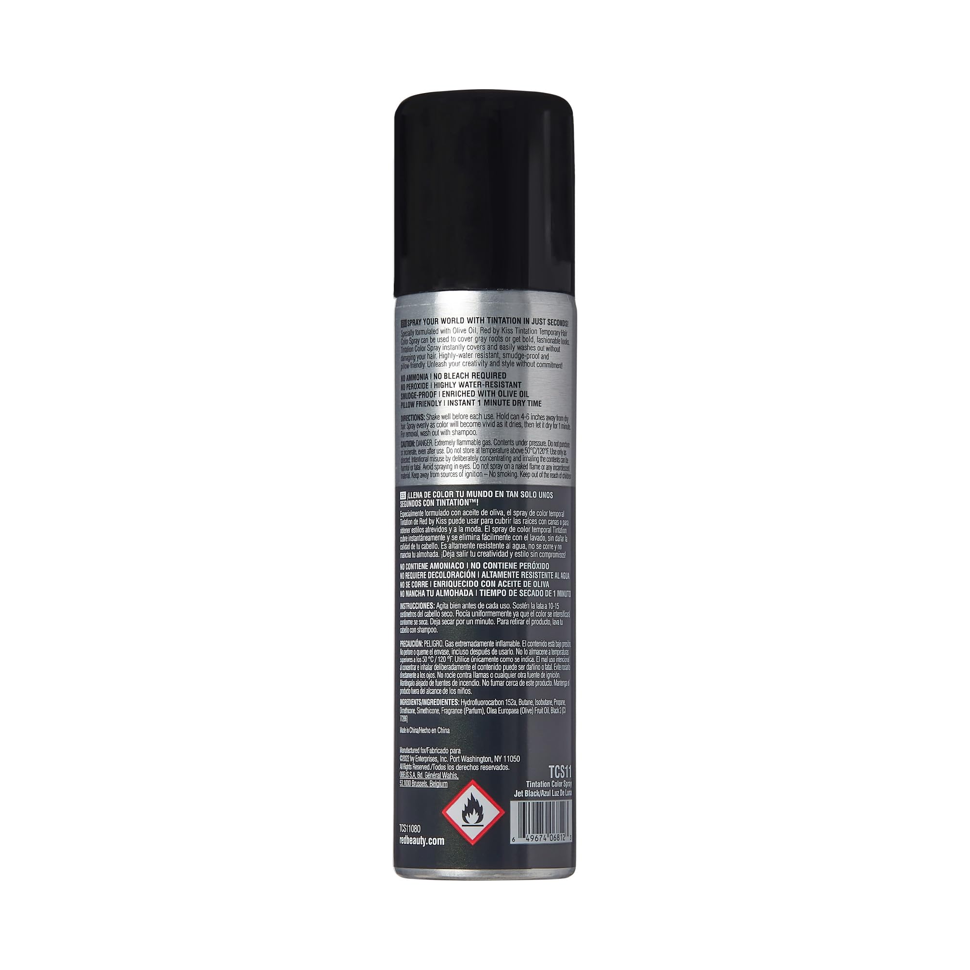 Red by Kiss Tintation easy wash out for effortless removal.