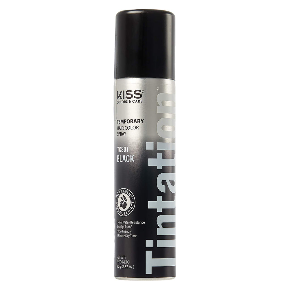 Red by Kiss Tintation gray concealer mascara application highlights natural look while sealing color.