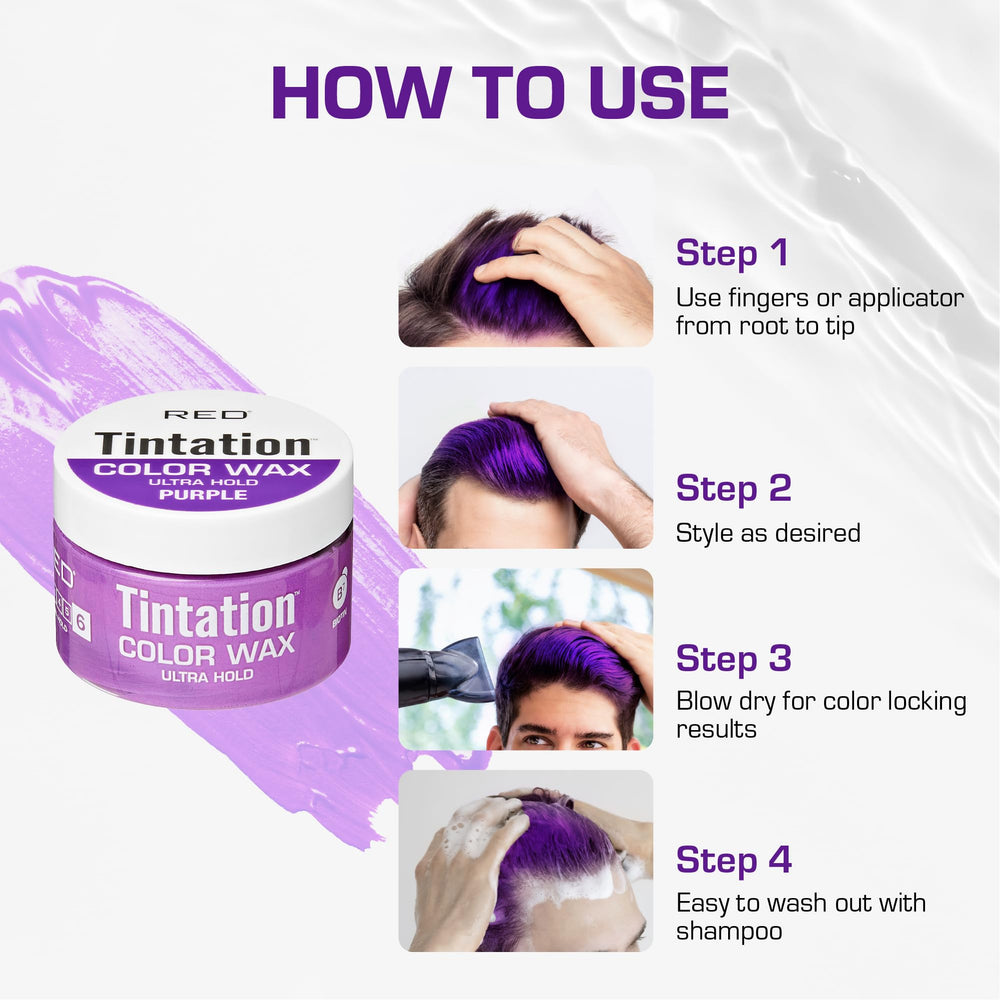 Red by Kiss Tintation shiny, soft hair for natural-looking finish