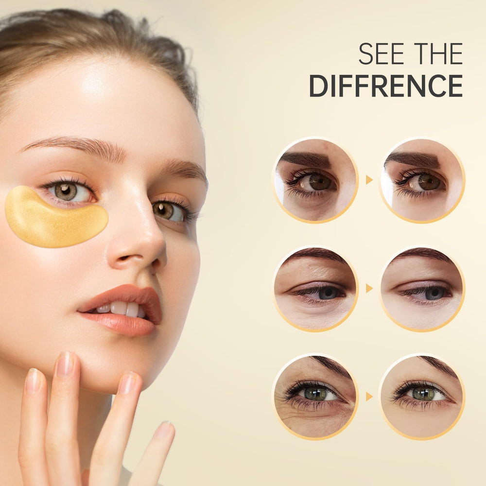 REDANHA eye patches with three types of hyaluronic acid and aloe for long-lasting hydration.