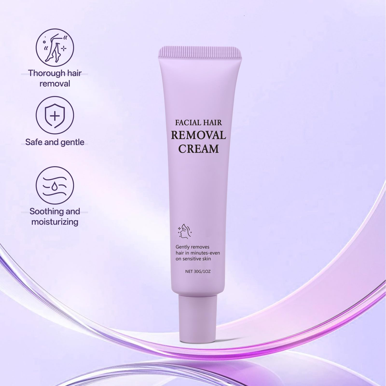 Redcool depilation near sideburns for targeted, mess-free results.