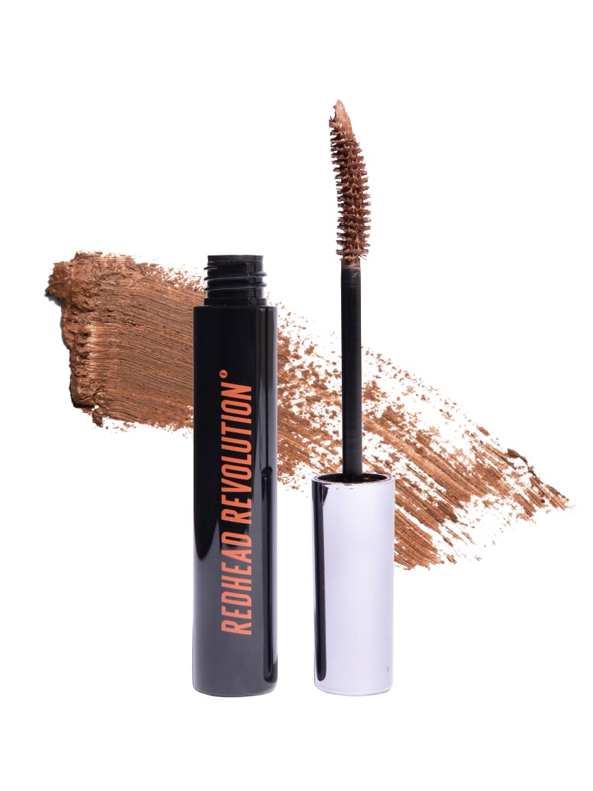 Redhead Revolution Gingerlash bottle, reddish-brown mascara for natural redhead tones.