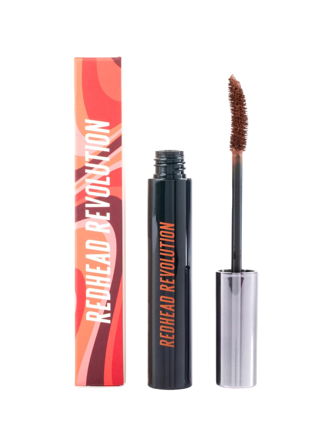 Redhead Revolution Gingerlash Mascara brush delivers smooth color lift.