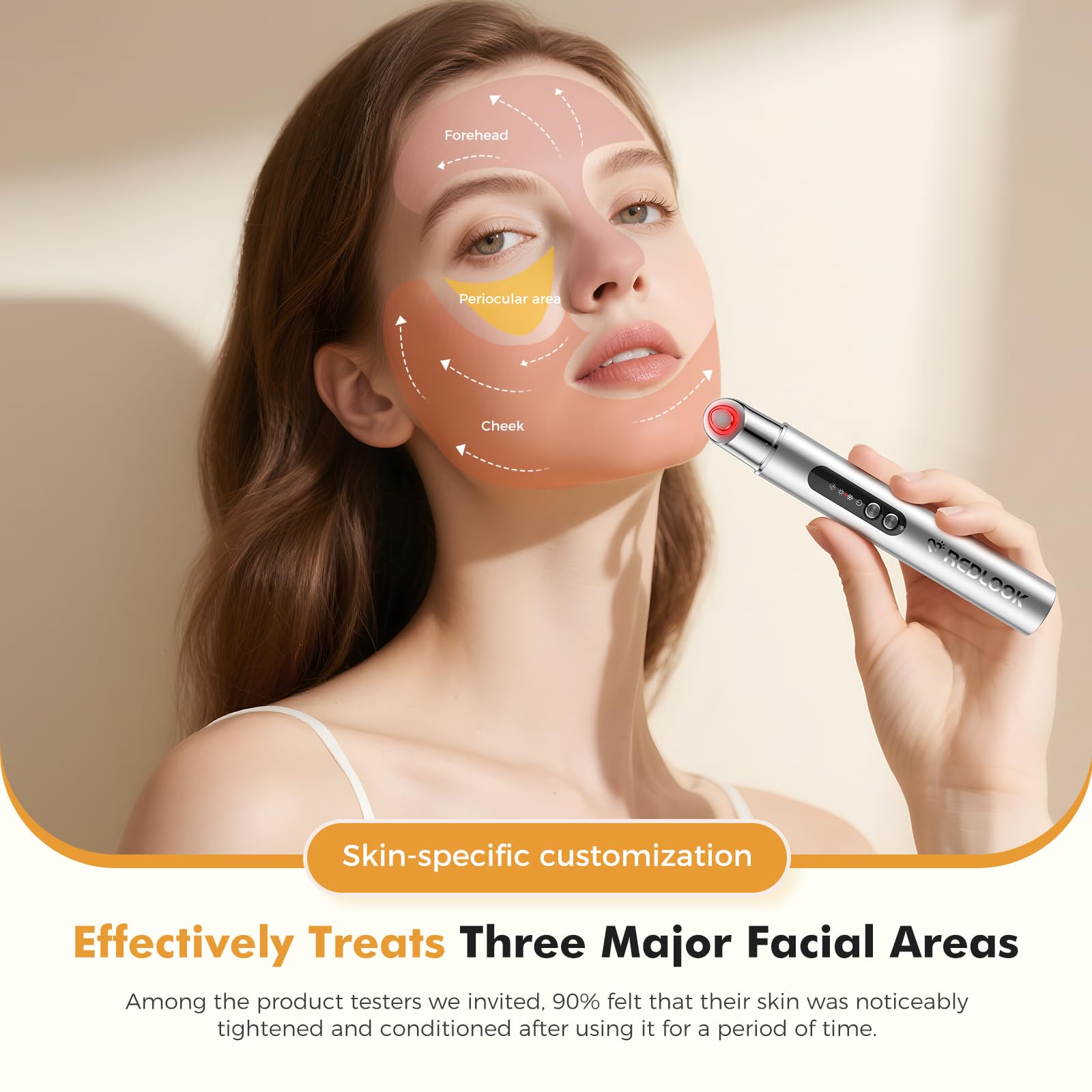 REDLOOK Depuffing Wand with skin friendly applicator tip for smooth glide