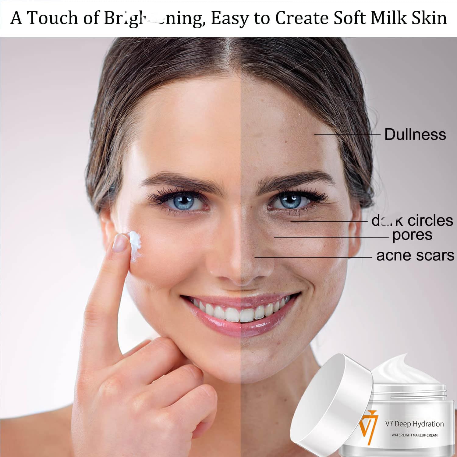 Close-up texture of Rednow V7 Deep Hydration Cream with light feel