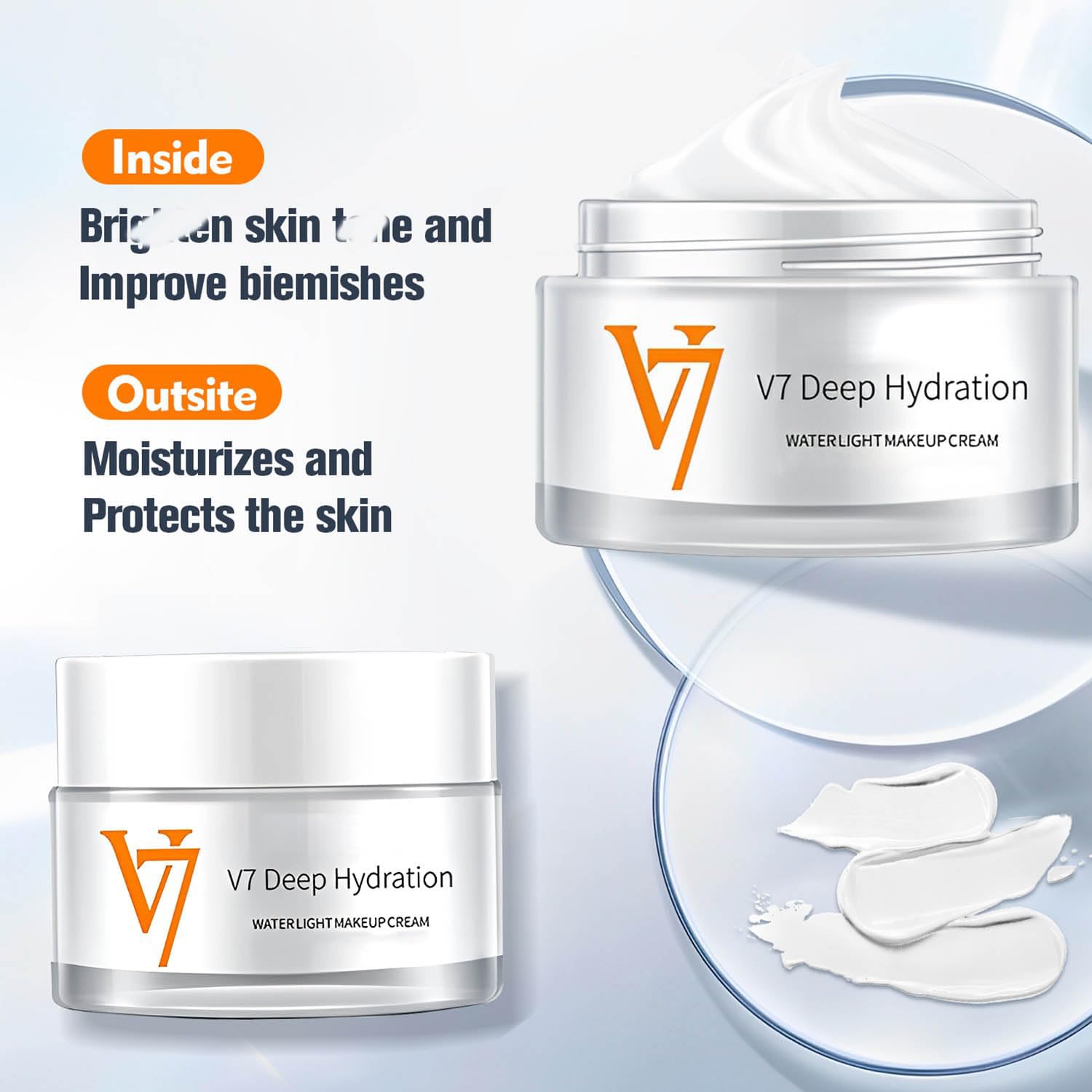Close-up of Rednow Moisturizing Cream for smooth, hydrated skin