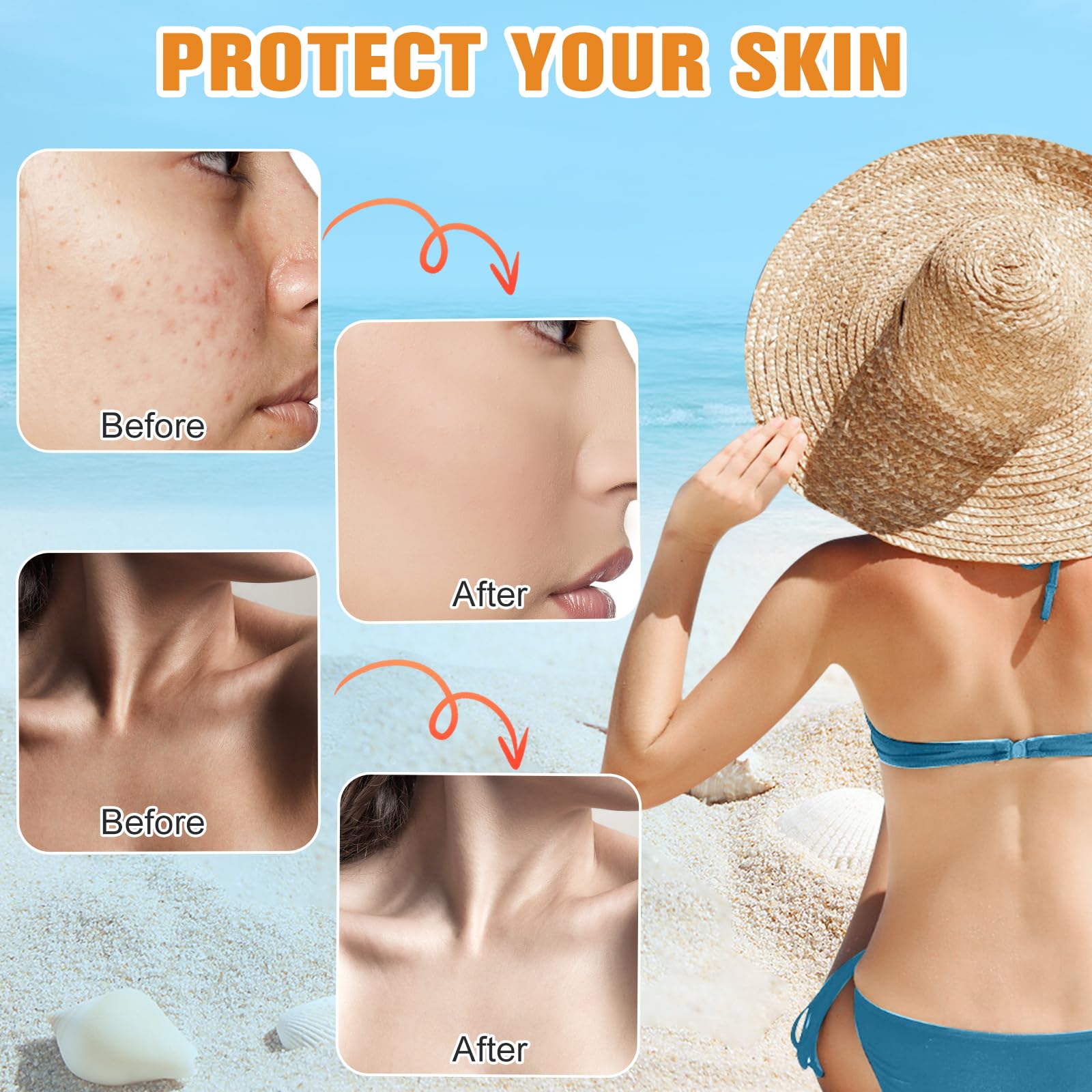 Rednow water-resistant sunscreen stays put during activity