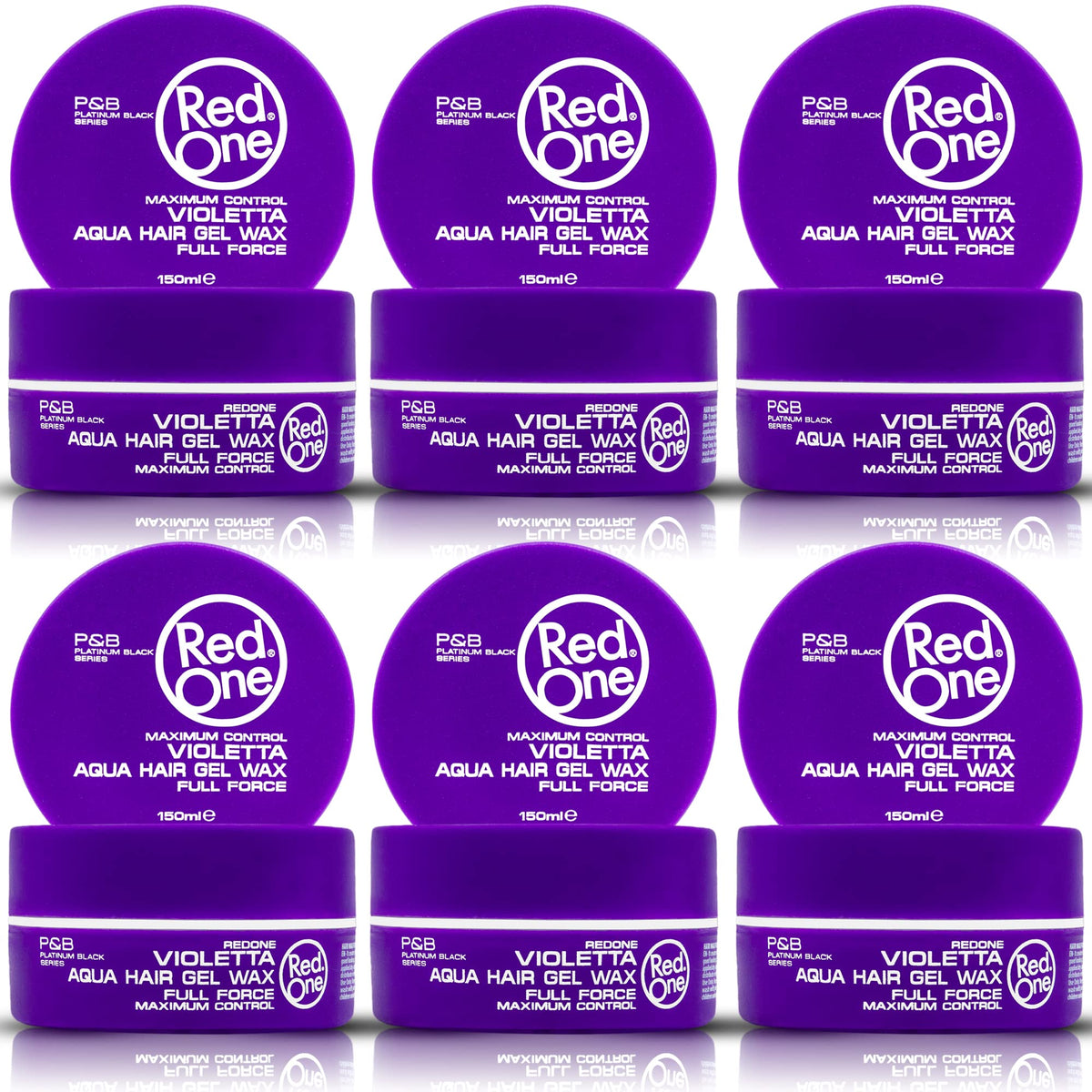 RedOne Aqua Hair Wax bottle shows maximum hold and shine for sleek styles