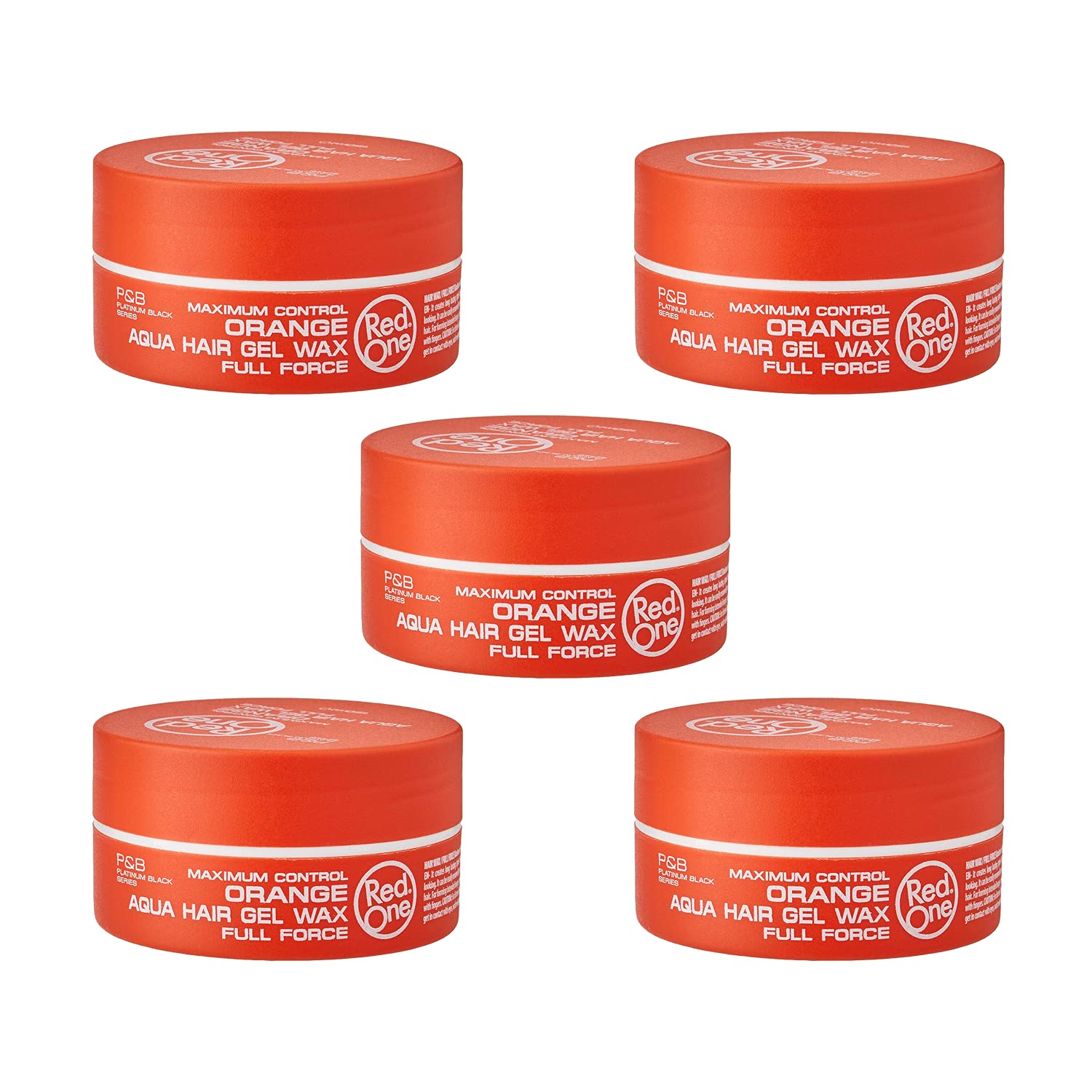 RedOne Aqua Hair Wax bottle demonstrates maximum hold for all-day control