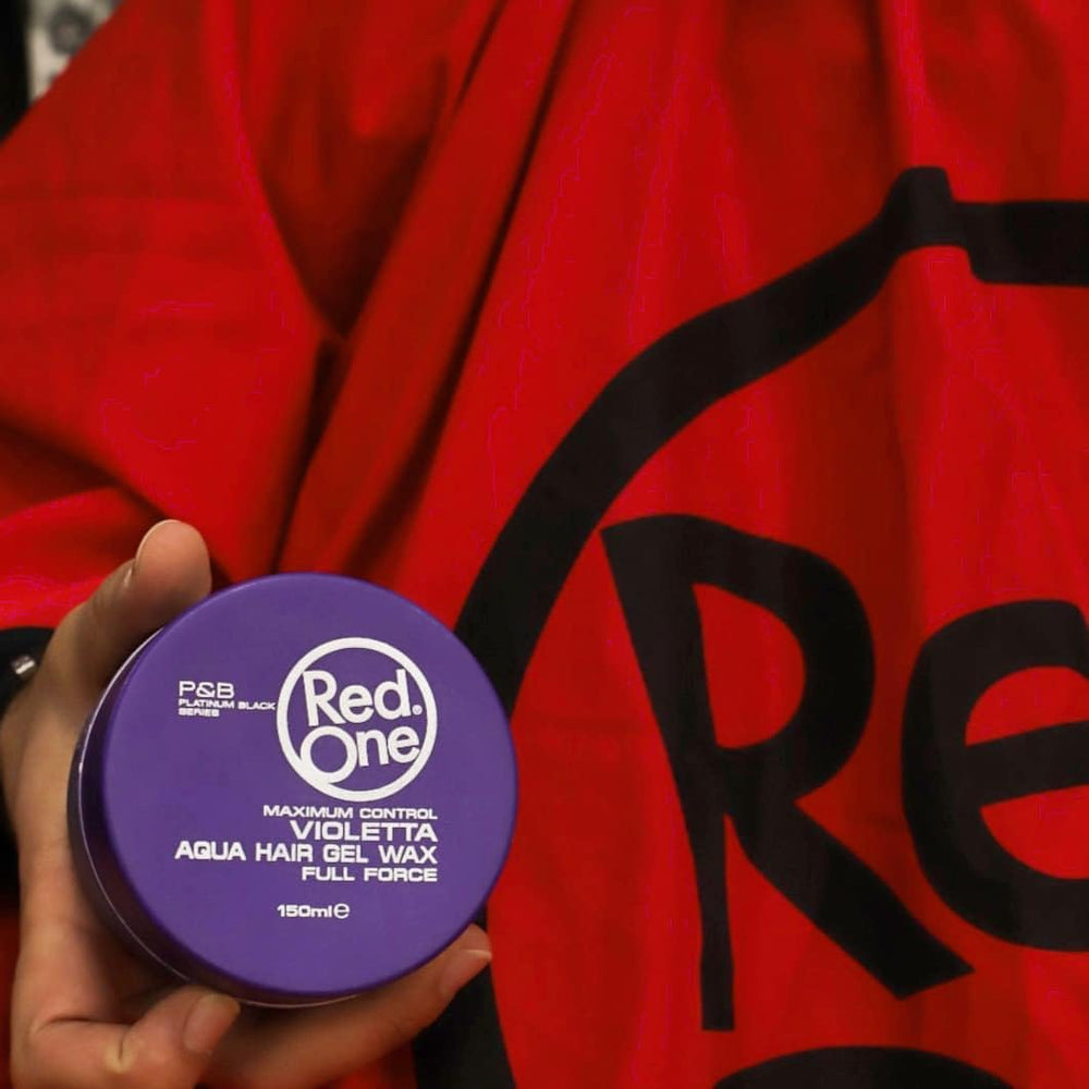 Texture detail of RedOne Aqua Hair Wax for strong hold and shine