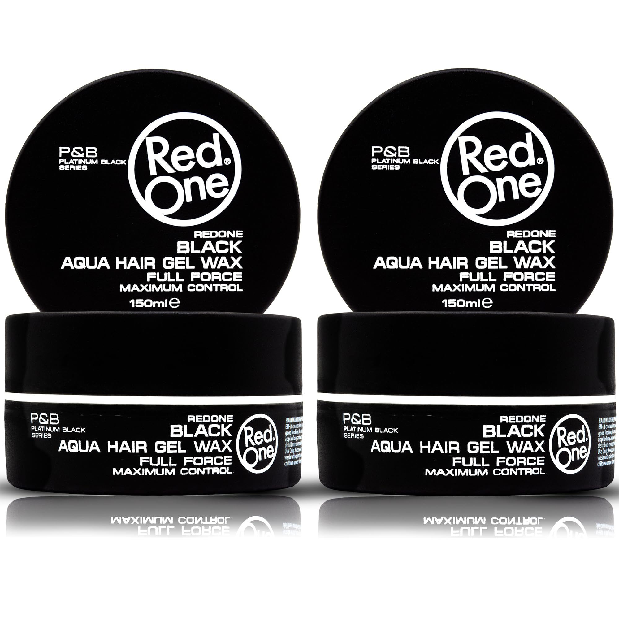Redone Hair Wax Black 150ml Pack 2 for strong hold and high shine