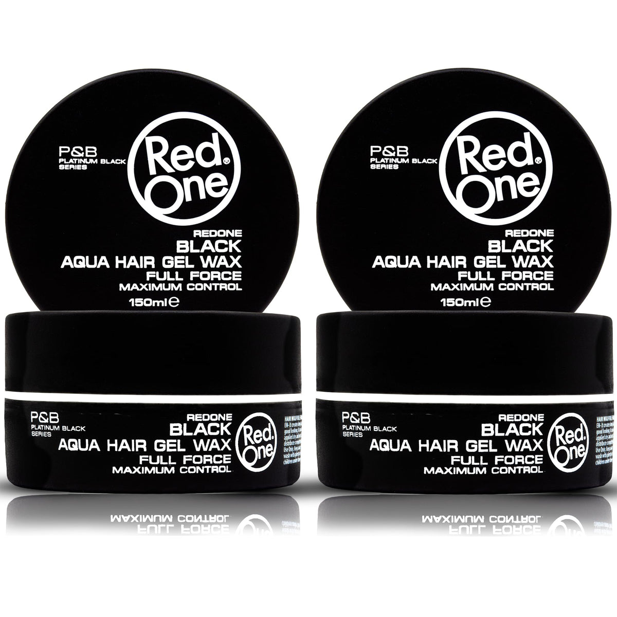 Redone Hair Wax Black 150ml Pack 2 for strong hold and high shine