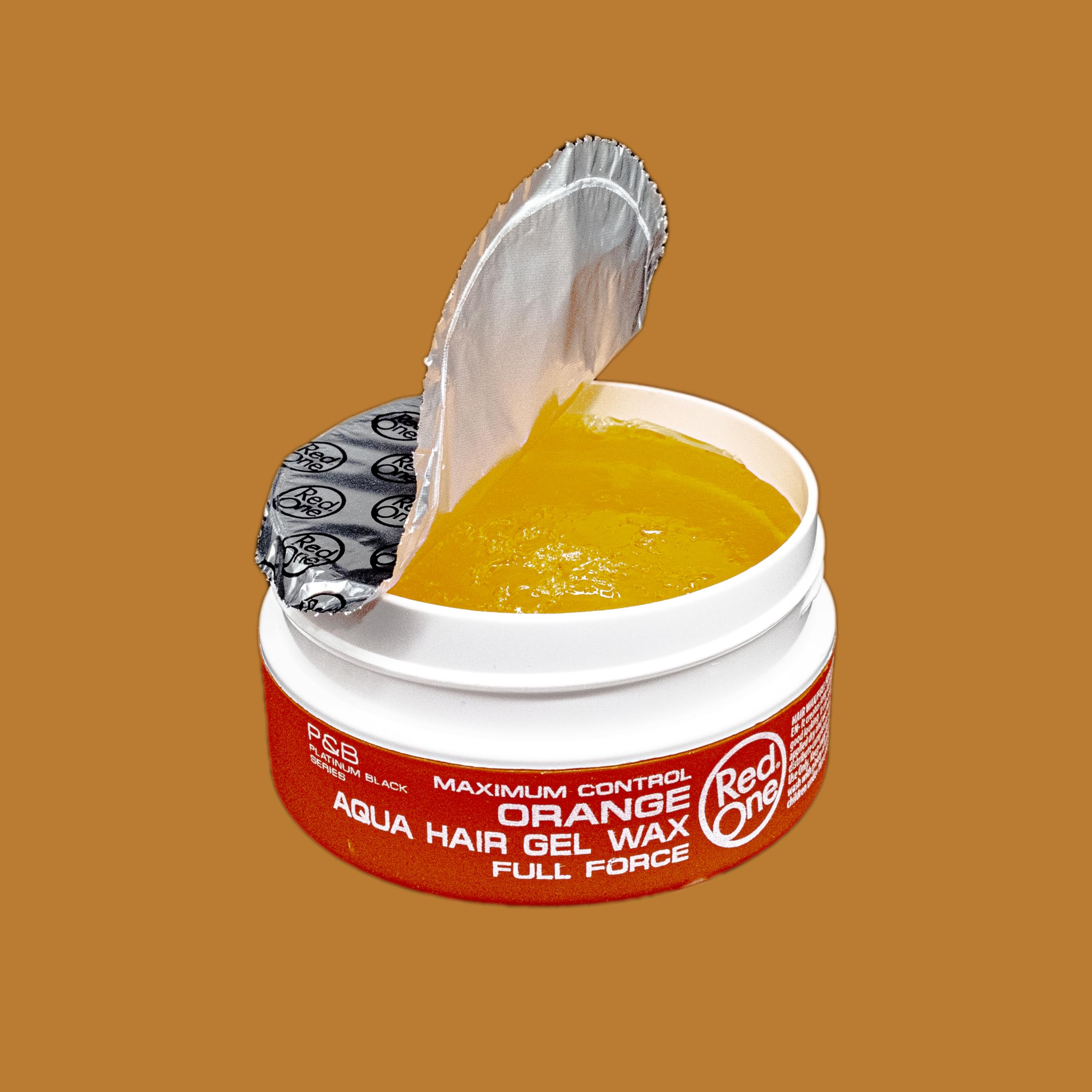 Redone Hair Wax Orange hands styling demonstrates easy grip and precise shaping