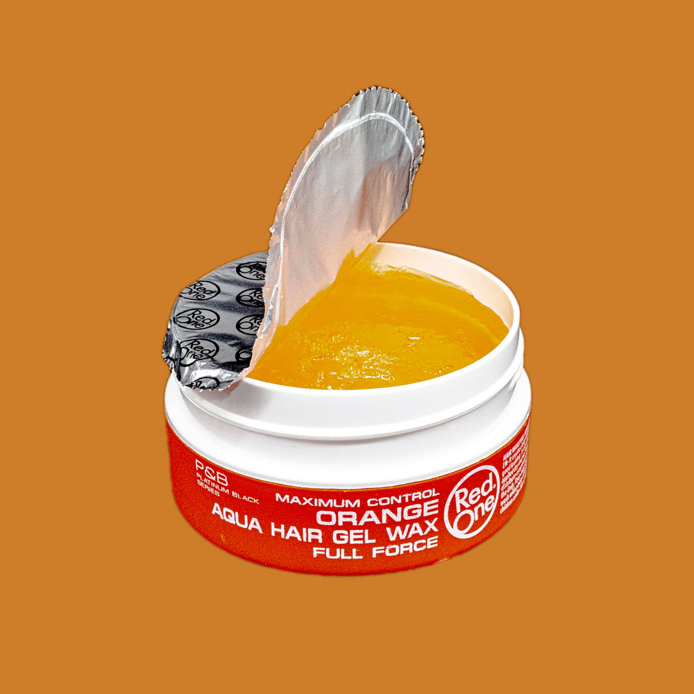Redone Hair Wax Orange hands styling demonstrates easy grip and precise shaping