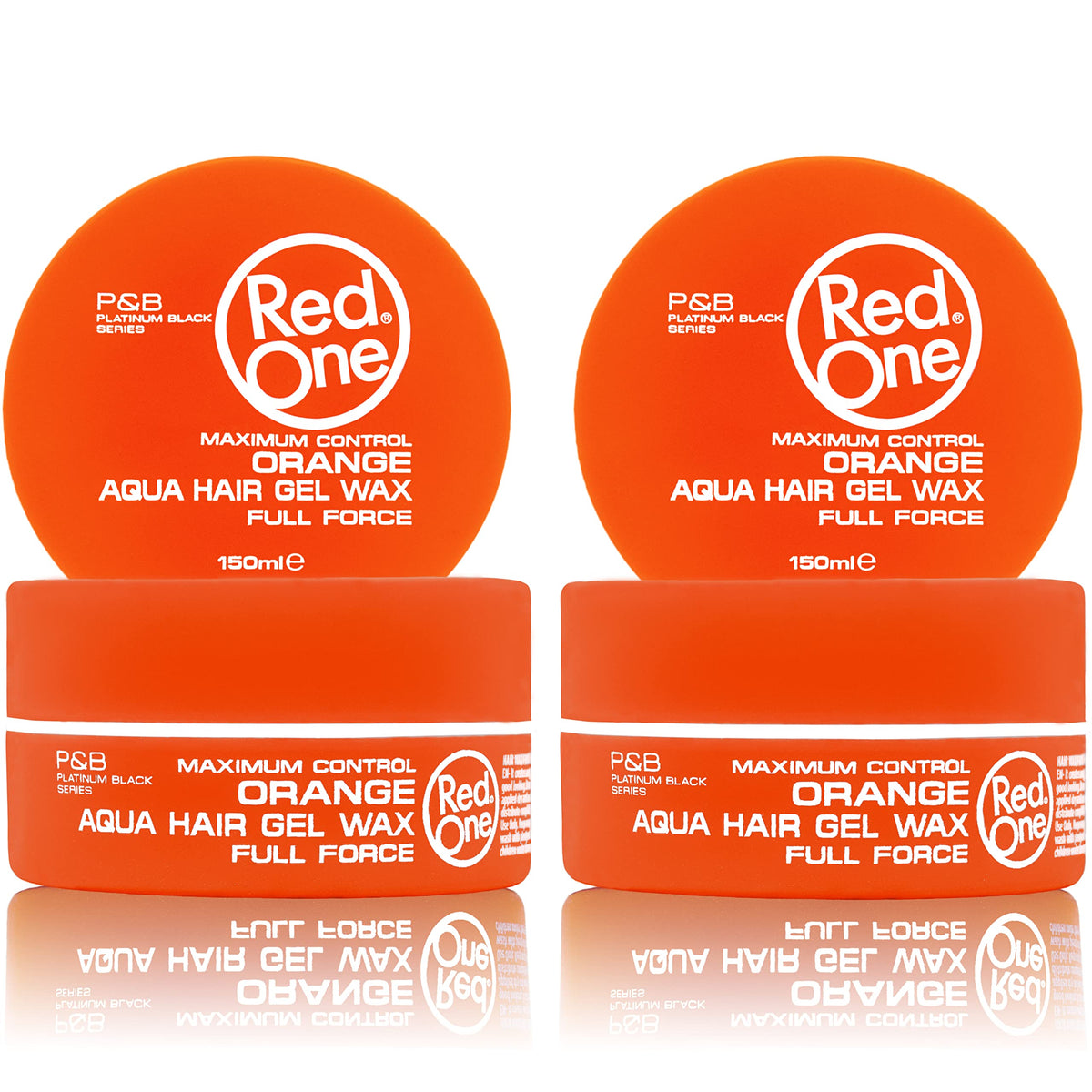 Redone Hair Wax Orange jar front showcases ultra-strong hold and shine