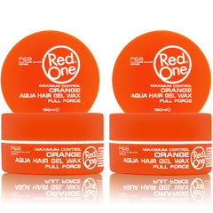 Redone Hair Wax Orange jar front showcases ultra-strong hold and shine