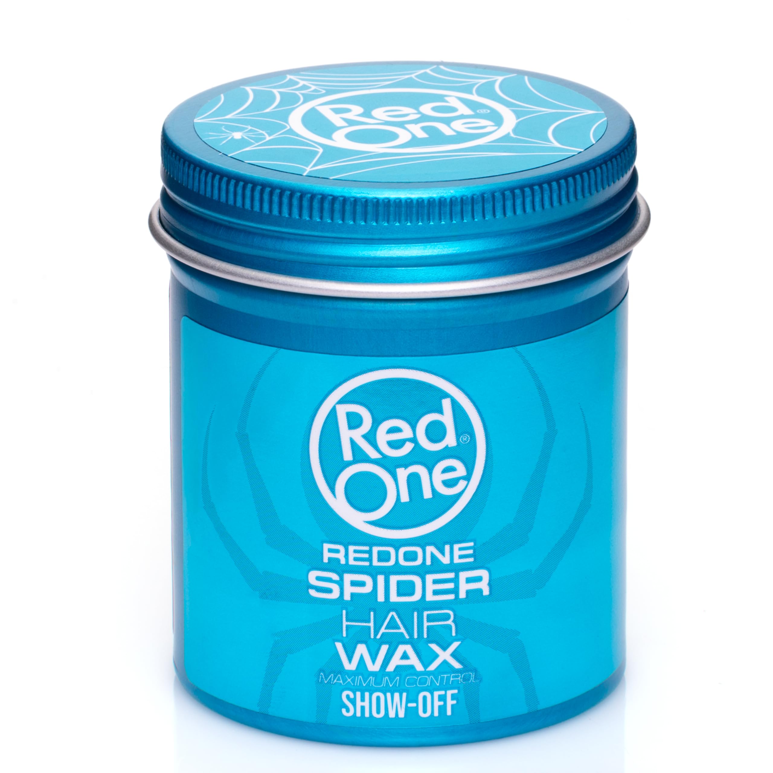 Redone Spider & Matte Wax Blue jar shows strong hold with a natural matte finish for versatile styling