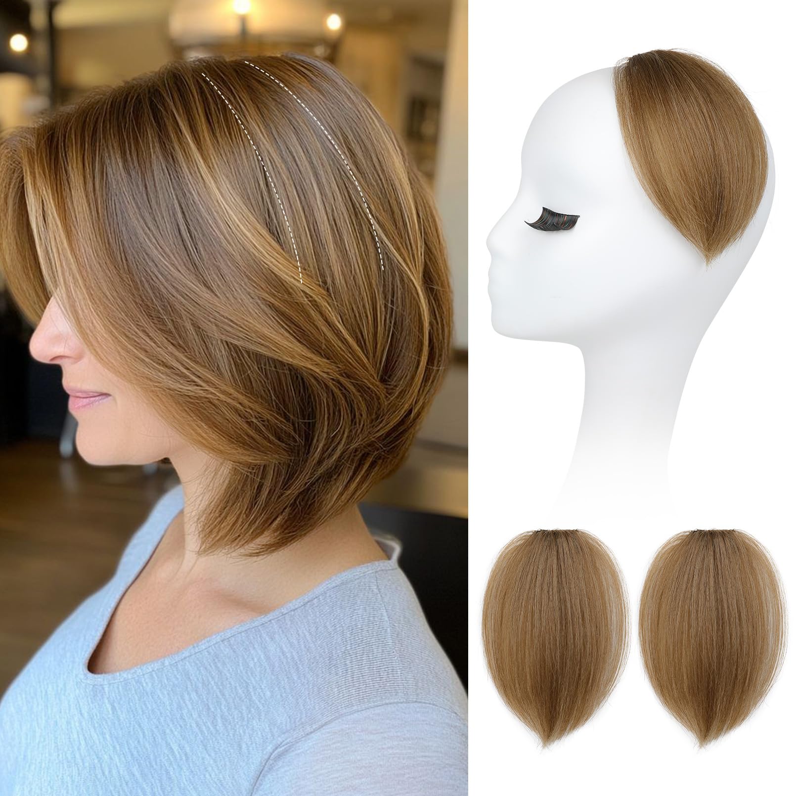 REECHO Clip-in Hair Volumizer pack closeup shows secure clips for instant lift