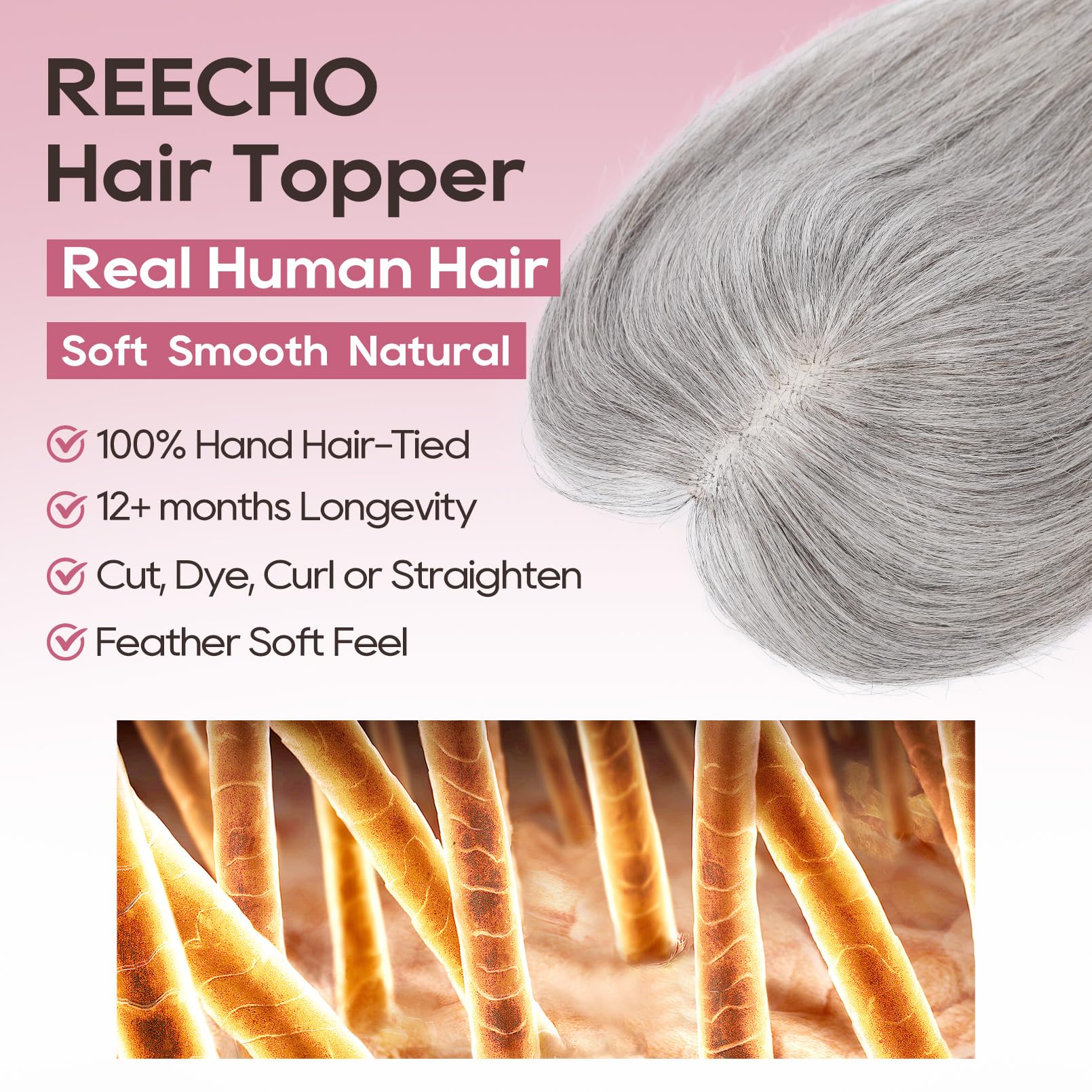 REECHO seamless base 3D design for invisible blending in daily wear