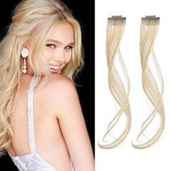 REECHO long side air bangs worn in front view for quick daily styling