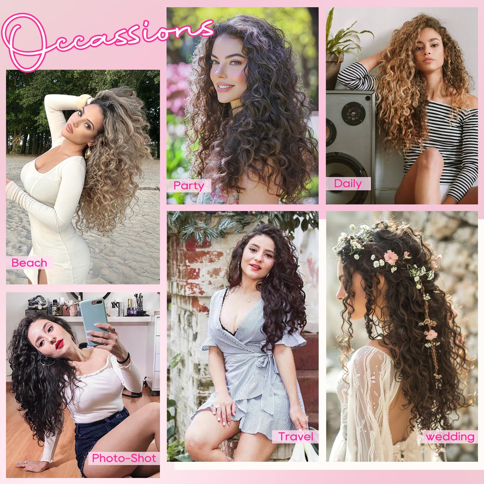 REECHO extensions demonstrated for 3-minute quick styling.