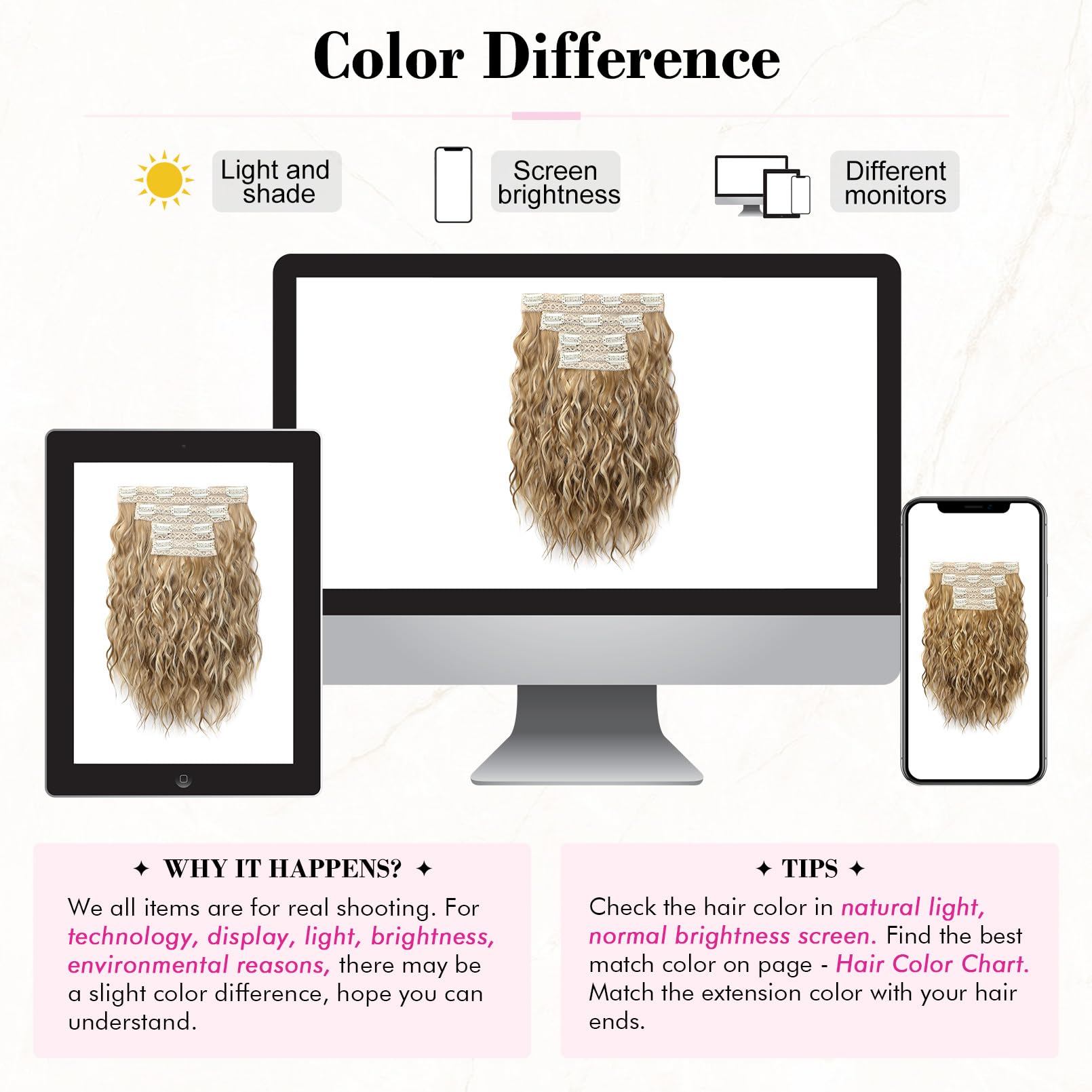 REECHO color-matching golden blonde with highlights blends naturally