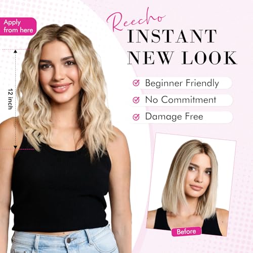 REECHO natural soft vegan fiber hair feels lightweight and comfortable