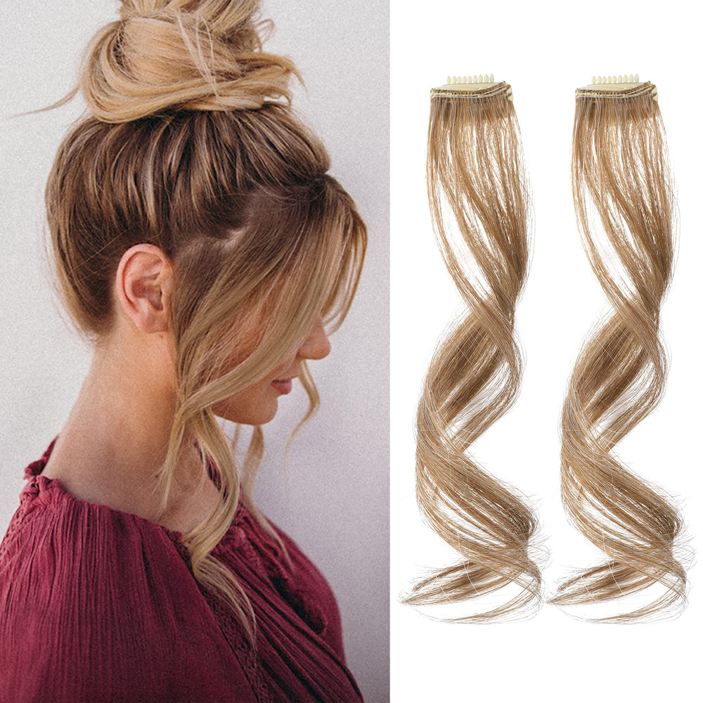 REECHO Side Air Bangs 12-inch wavy front view for a refreshed look