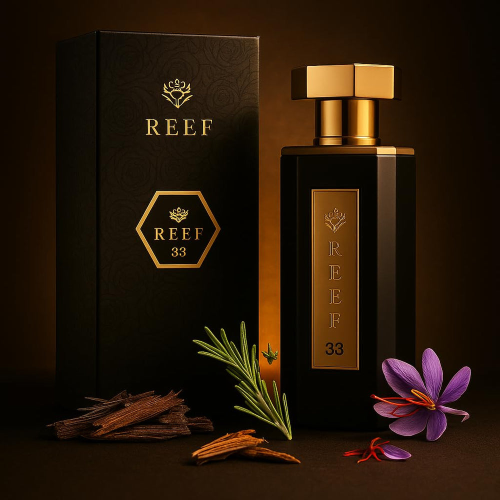 Reef Perfumes luxury eau de parfum mini-pack highlights compact size for on-the-go elegance